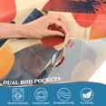 thumbnail image 3 of Yayeee Kitchen Curtains Tier Pair Light Filtering 27"x36" Rod Pocket Short Cafe Window Panel, Flowers Pattern, 3 of 7
