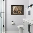 thumbnail image 5 of Lion Wall Art Rustic Farmhoues Christian Lion Wall Decor Lion Of Judah Pictures Canvas Prints Artwork Inspirational Psalm Scripture Gifts Home Decorations For Bathroom Kitchen Office Framed 16"x12", 5 of 6