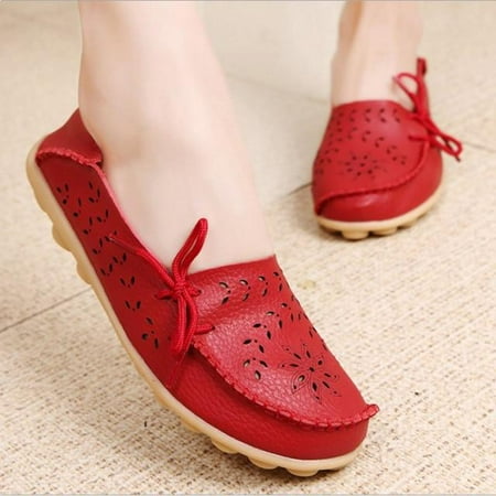 

2020 Women s Flats Genuine Leather Shoes Woman Loafers Slip-On Female Women Flats Moccasins Ladies Driving Shoe Mother Footwear