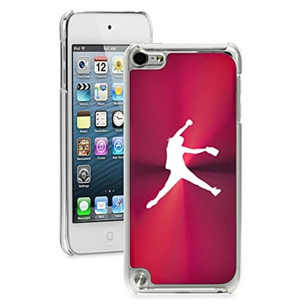 - For Apple iPod Touch 5th / 6th Generation Hard Back Case Cover Female Softball Pitcher (Red)