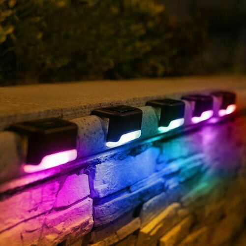 4-8 x Solar LED Bright Deck Lights Outdoor Garden Patio Railing Decks Path Lamp 