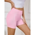 thumbnail image 6 of Chiclily Womens Athletic Shorts High Waisted Running Shorts Gym Workout Biking Shorts, Pink, Size XS, 6 of 6
