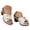 White, variant on Dakaela Women's Heeled Sandals Open Toe Low Chunky Heels Dress Casual Pumps Summer Backless Mules Slip on Party Wedding Shoes Black 6