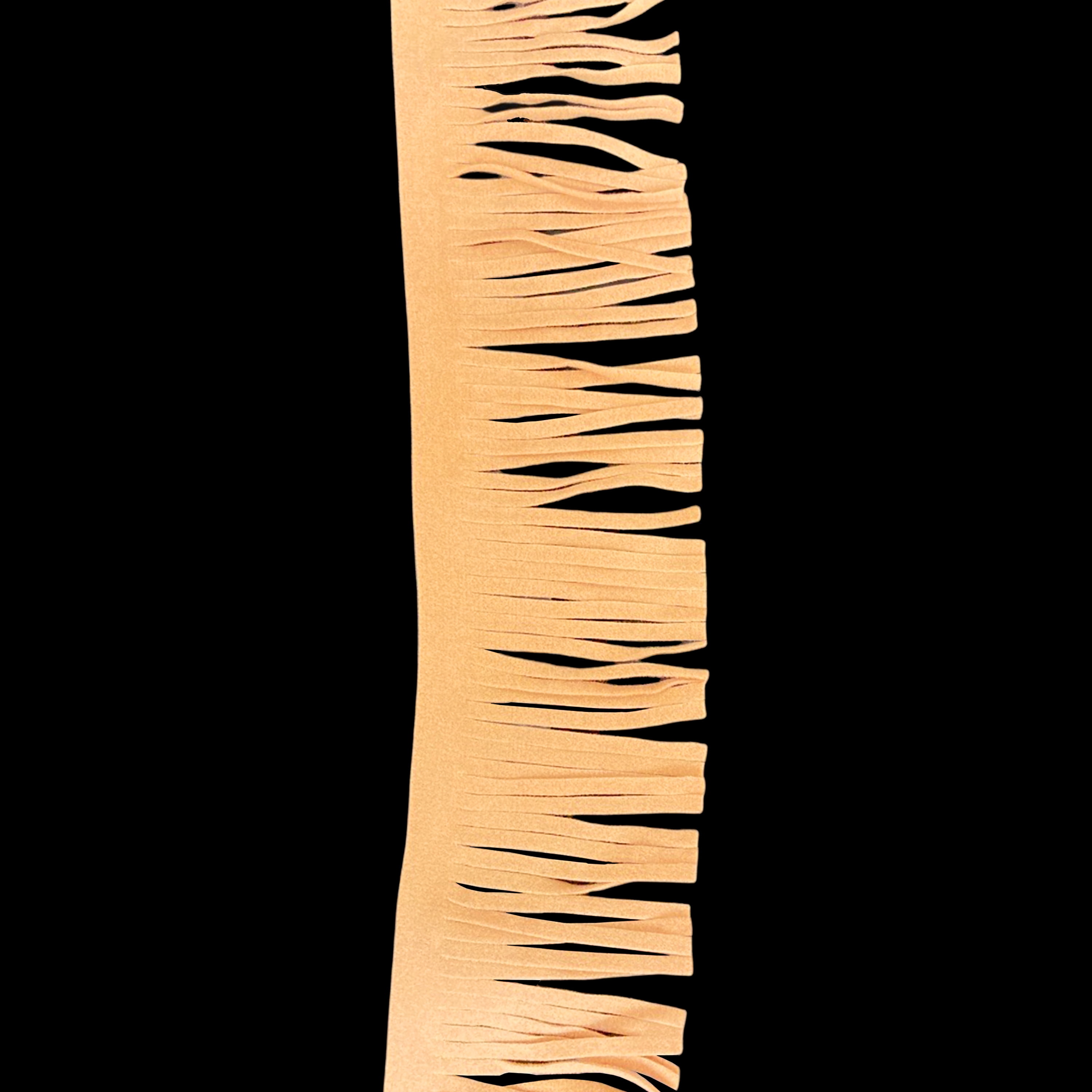Simplicity Trim, Brown 2 inch Faux Suede Fringe Trim Great for Apparel, Home Decorating, and Crafts, 2 Yards, 1 Each