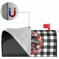 thumbnail image 5 of Valentines Mailbox Covers Magnetic Standard Size 18 X 21 Rustic Red Love Heart Wreath Black White Buffalo Plaid Holiday Mailbox Cover Mailbox Wrap Post Letter Box Cover Decor for Home Outdoor Garden, 5 of 5