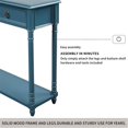 thumbnail image 7 of Console Table with Storage Drawers, Sofa Table for Entryway, Side Table with Open Shelf, Sideboard Table for Living Room, Dining Room, Antique Navy, 7 of 7