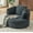 Dark Grey, variant on NeoKo 49" Modern Comfortable Single Round Sofa,Boneless Compressed Round Chair,Corduroy with Upholstered Back for Comfortable Reading Chair,Suitable for Living Rooms and Apartments,Orange