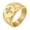 Gold, variant on Men's Stainless Steel Cubic Zirconia Inlaid Cross Ring 12MM Geometric Band Gold Size 12