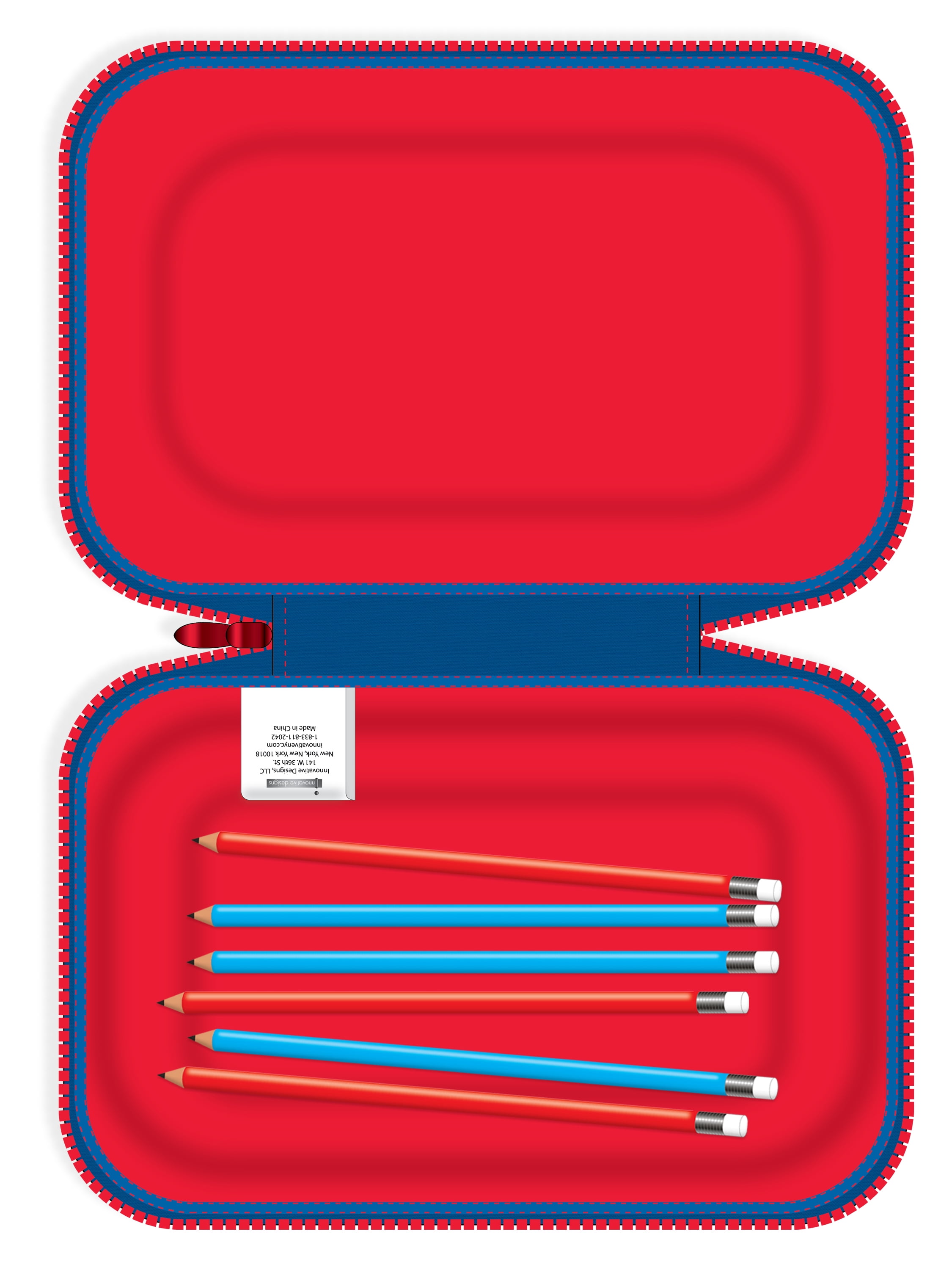 Superman Pencil Case with Zipper for Students, Elementary School
