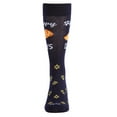 thumbnail image 3 of MeMoi Men's Funny Pun Happy Challah-Days Novelty Crew Socks - Mens - Male, 10-13, Navy, 3 of 7