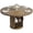 Walnut, variant on TacleeKii 47 Inch Round Dining Table for 4-6, Modern Kitchen Table with 3-Tier Storage Shelf & Wood Sliding Door, Pedestal Base Dining Table, Natural