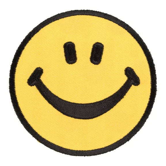 Yellow Smiley Face Patch, Children's Patches
