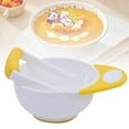thumbnail image 1 of Nomeni Tableware Baby Food Mash Bowl Baby Food Masher Bowl Set Non Slip Long Bowl Handle Fruit Vegetable Puree Mash Bowl With Grinding Rod Baby Grinding Bowl 2pc, 1 of 9