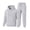 Light Gray_007, variant on Hooded Tracksuit Men 2 Piece Hoodies and Joggers Set Fashion Sweatsuit Set Winter Comfortable Long Sleeve Hoodies and Sweatpants Blue S