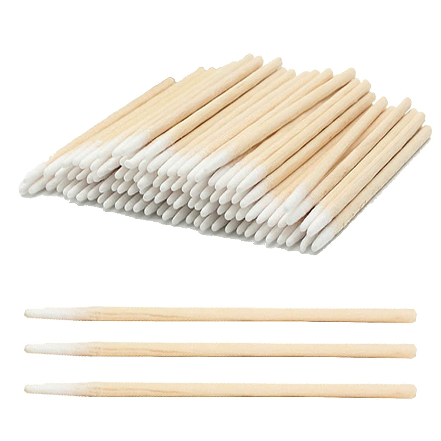 200 counts Miniature Pointy Gun Tip Double Point Cleaning Cotton Swab Plus BOX 