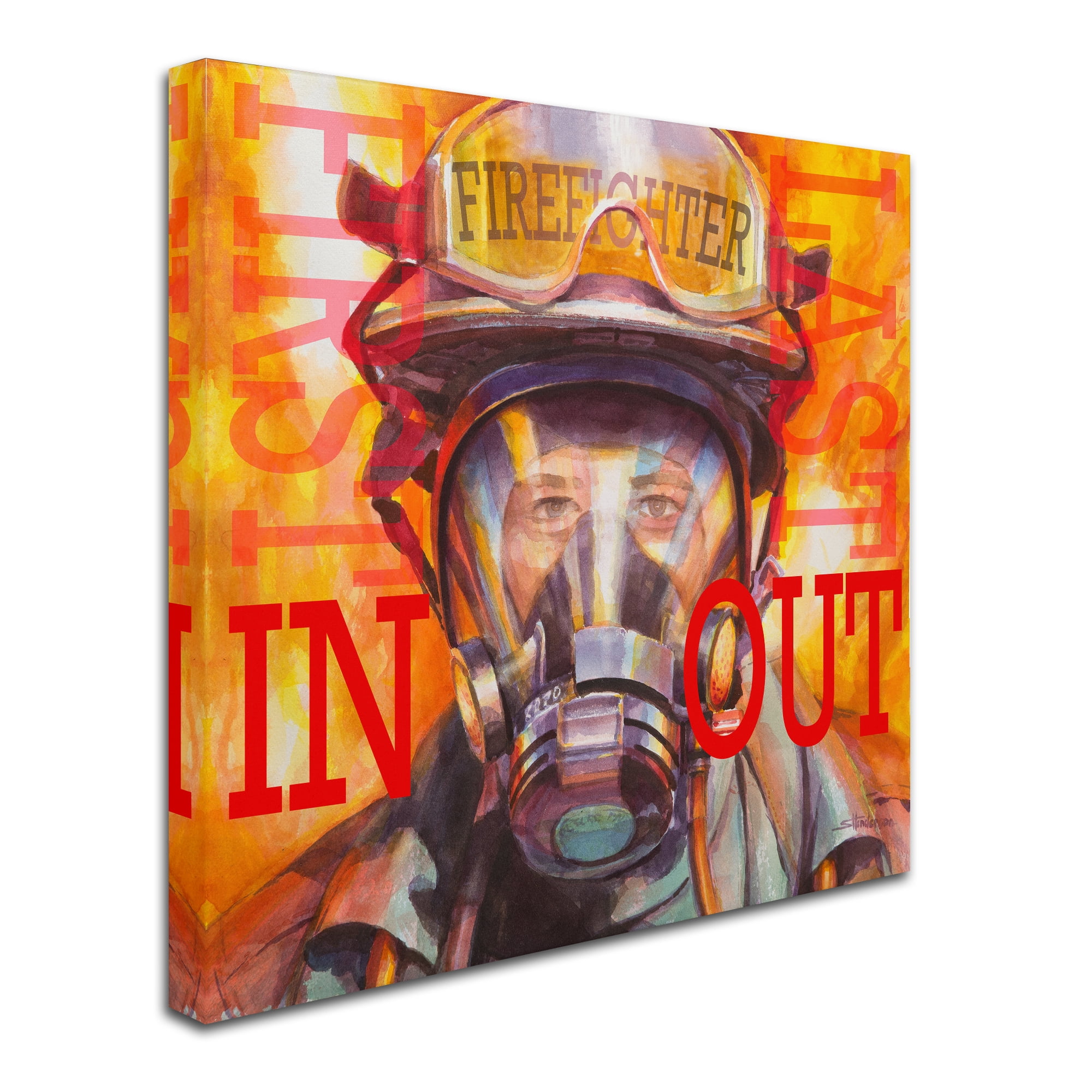 Trademark Fine Art 'Firefight - First In Last Out' Canvas Art by Steve Henderson