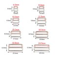 thumbnail image 3 of 100 unids/pack 6mm ~ 25mm hebillas de ajuste de correa de sujetador de Metal ropa interior deslizadores anillos Clips para ajuste de lencería accesorios DIY, 3 of 5