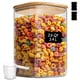 thumbnail image 1 of Contenedor de Almacenamiento de Alimentos de Vidrio ComSaf 3.4L con Tapa Hermética de Bambú, 1 of 9