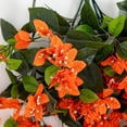 thumbnail image 4 of Nearly Natural UV-Resistant Artificial Bougainvillea Outdoor Hanging Plant - 28" - Orange - Set of 2, 4 of 9