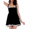 thumbnail image 1 of xiaxaixu Robe d'Été Décontractée pour Femmes Sans Manches Dos Nu avec Dentelle Clubwear, 1 of 7