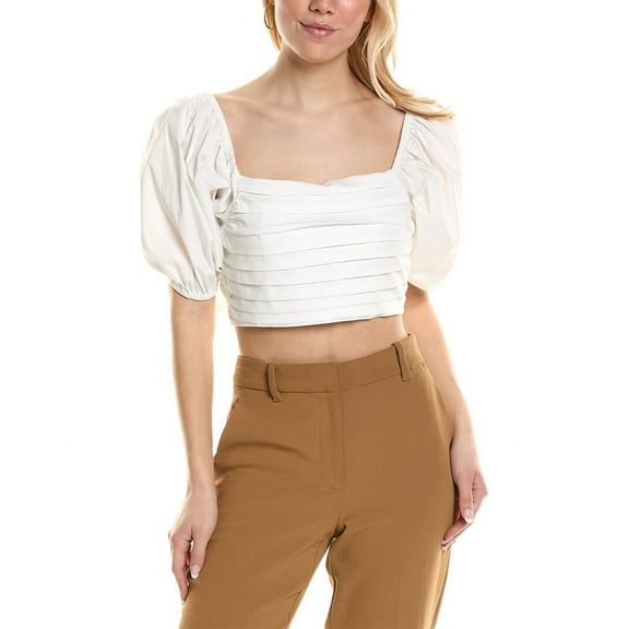 Ramy Brook womens  Parker Top, XXS, White