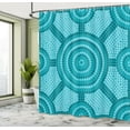 thumbnail image 4 of Ambesonne Teal Shower Curtain, Native Art, 69"Wx70"L, Teal, 4 of 4