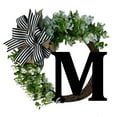 thumbnail image 1 of Hml Unique Last Name Year Round Front Door Wreath With Bow Welcome Sign Garland Creative 26 Letter Farmhouse Wreath For Front Door Spring All Seasons Outside Hanger Decor Gift (Z O, 1 of 3