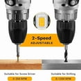 thumbnail image 4 of DEKO Cordless Drill 20V Electric Power Drill Set Drills Cordless with Battery and Charger Drill Driver Power Drill Cordless, 4 of 9
