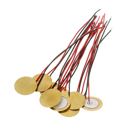 

SIEYIO 10 Pcs Piezoelectric Piezo Ceramic Wafer Plate Dia 15mm For Buzzer Loudspeaker