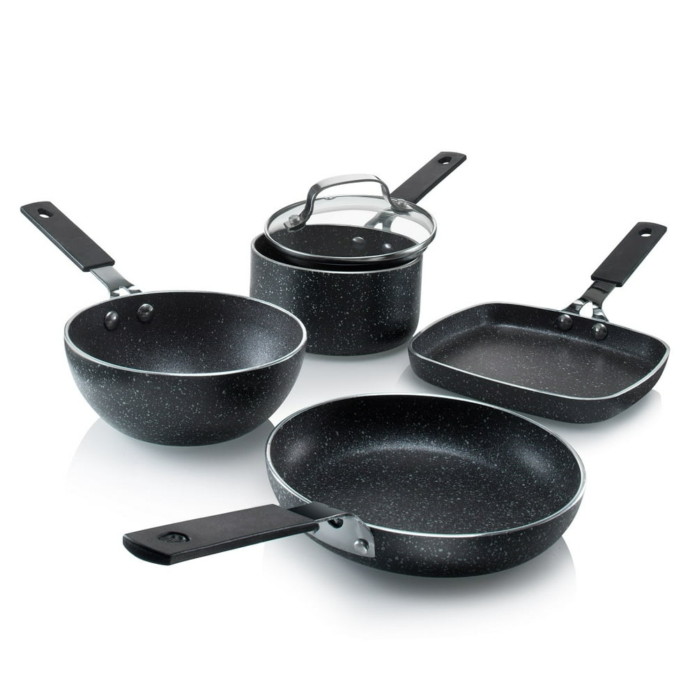 Granite Stone Mini Stackmaster 5 Piece Cookware Set Nonstick Personal