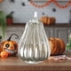 thumbnail image 5 of Decoración de calabazas de cristal para el hogar, accesorios de linternas LED para otoño, Acción de Gracias y Plata 2, 5 of 8