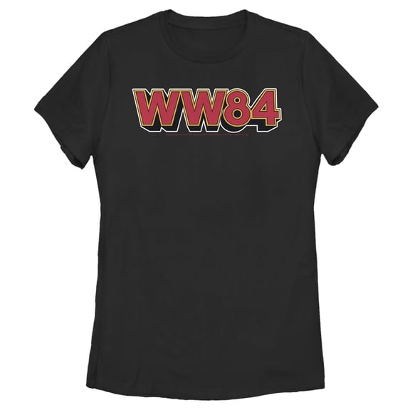 Women's Wonder Woman 1984 WW84 Logo Graphic Tee Black Small