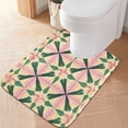thumbnail image 2 of Yayeee Bath Rugs for Bathroom Floor Set of 2 Non Slip Fluffy Soft Absorbent Mat, Pink Symmetrical Stars, 2 of 7