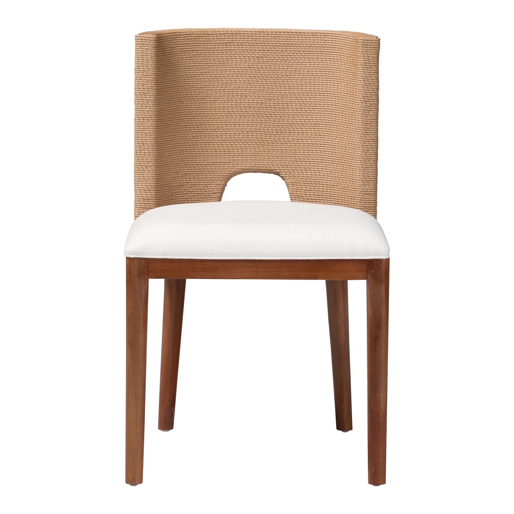 bali & pari Norely Boho Dining Chair, Dining Height 17.7", Light Brown