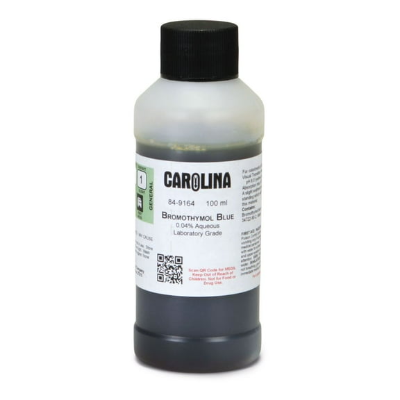 Bromthymol Blue, 0.04% Aqueous, Laboratory Grade, 100 Ml