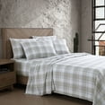 thumbnail image 6 of Wrangler Dayton Valley Plaid Microfiber Beige 4 Piece Sheet Set-Queen, 6 of 11