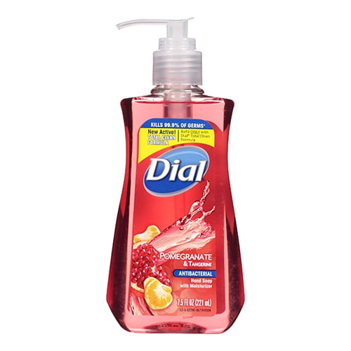 Dial Antibacterial Liquid Hand Soap With Moisturizer Pomegranate And