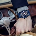 thumbnail image 4 of Men's Watches Silicone Strap Quartz Wristwatches Waterproof Chronograph Watch MF0268G, 4 of 6