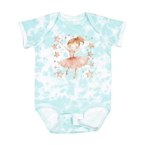 Inktastic Ballerina Girl in Pink Girls Baby Bodysuit
