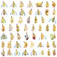 thumbnail image 4 of Pegatinas Bananas Cats de vinilo impermeables con forma de anime, 50 unidades/lote, 4 of 4