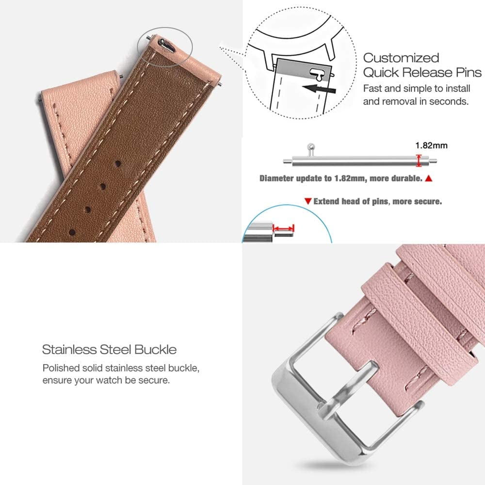 Leather strap for garmin vivomove hr hotsell