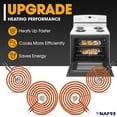 thumbnail image 6 of VNAF93 Upgraded Set 4 Pack WB30M1 WB30M2 Electric Stove Burner for GE Hotpoint Stove Element, Includes 2 x WB30M1 (6") and 2 x WB30M2 (8") Stove Burner Kit - Fit for GE Electric Range Burner, 6 of 8
