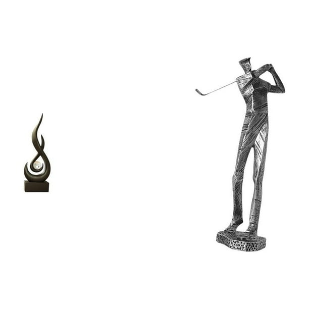 Escultura abstracta de fuego,Estatua de arte abstracto para decoración del hogar,Figura de golf,Estatua de golfista,figura de resina,decoración para el hogar,Adorno de mesa de escultura
