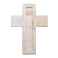 thumbnail image 3 of Pine Wood Digitally Printed Wall Decor Cross - Be Strong, 3 of 3