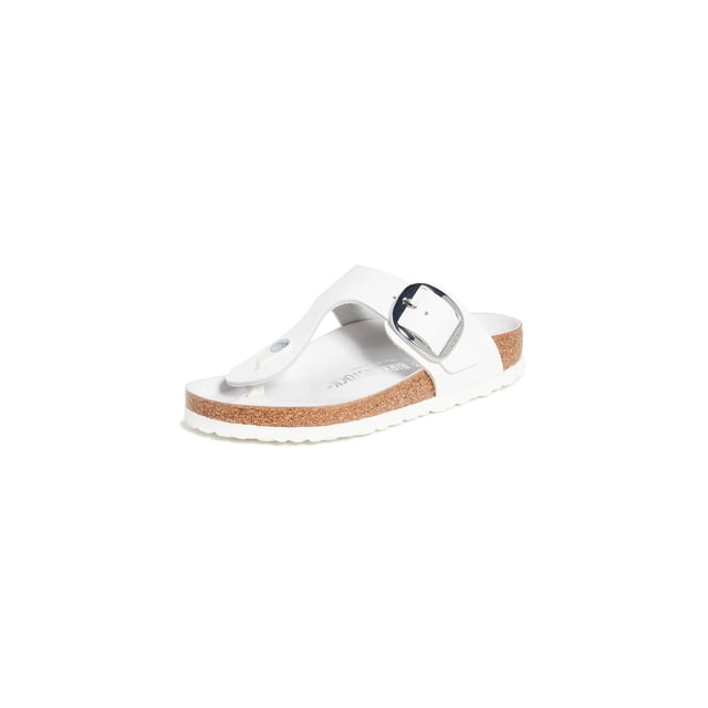 Sandalias Birkenstock Gizeh Big Buckle blancas talla 6 US
