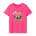 thumbnail image 1 of Camiseta para mujer con cuello redondo, informal, suave, básica, para el trabajo, camping, vacaciones L, 1 of 7