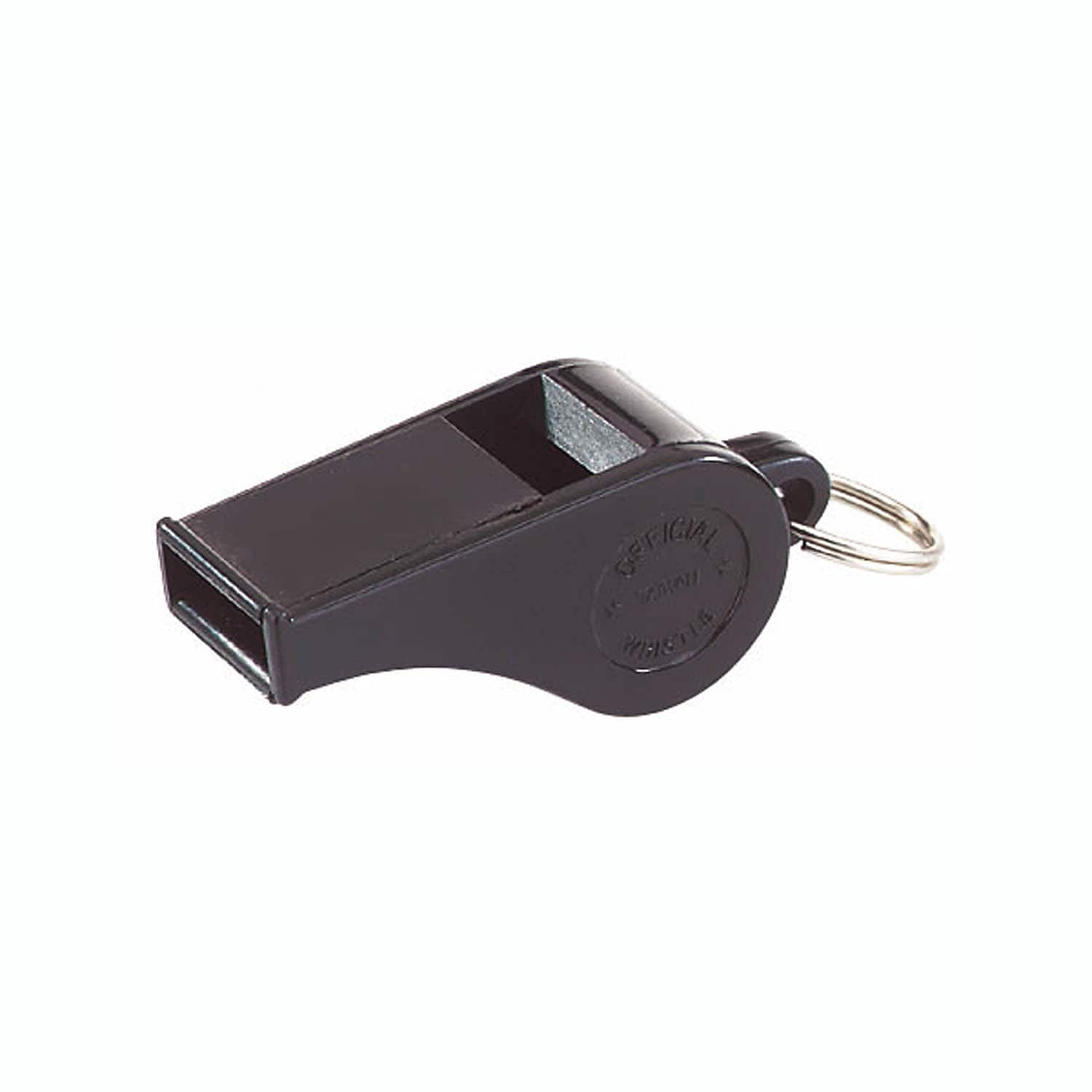 Black Plastic Whistles, 12 Per pack, 3 Packs