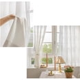 thumbnail image 4 of Cortinas Translucidas Blanco，Cortinas Transparentes para Salas de Estar y recamara ，Ojales en La Parte Superior，Cortinas de Gasa 2uds, 4 of 4