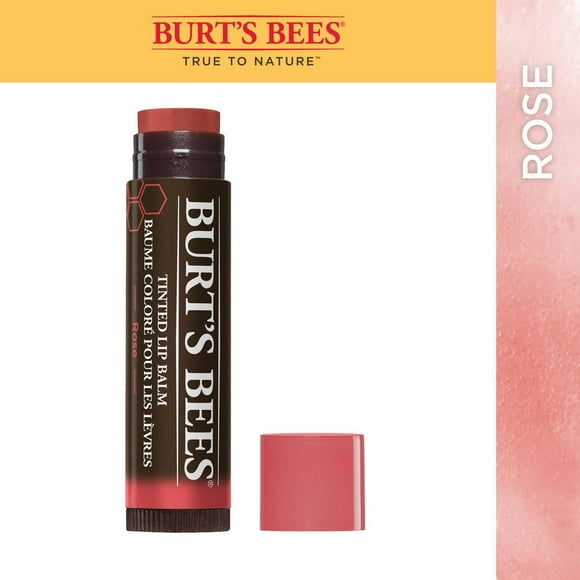 Burt’s Bees 100% Natural Origin Tinted Lip Balm, Rose -