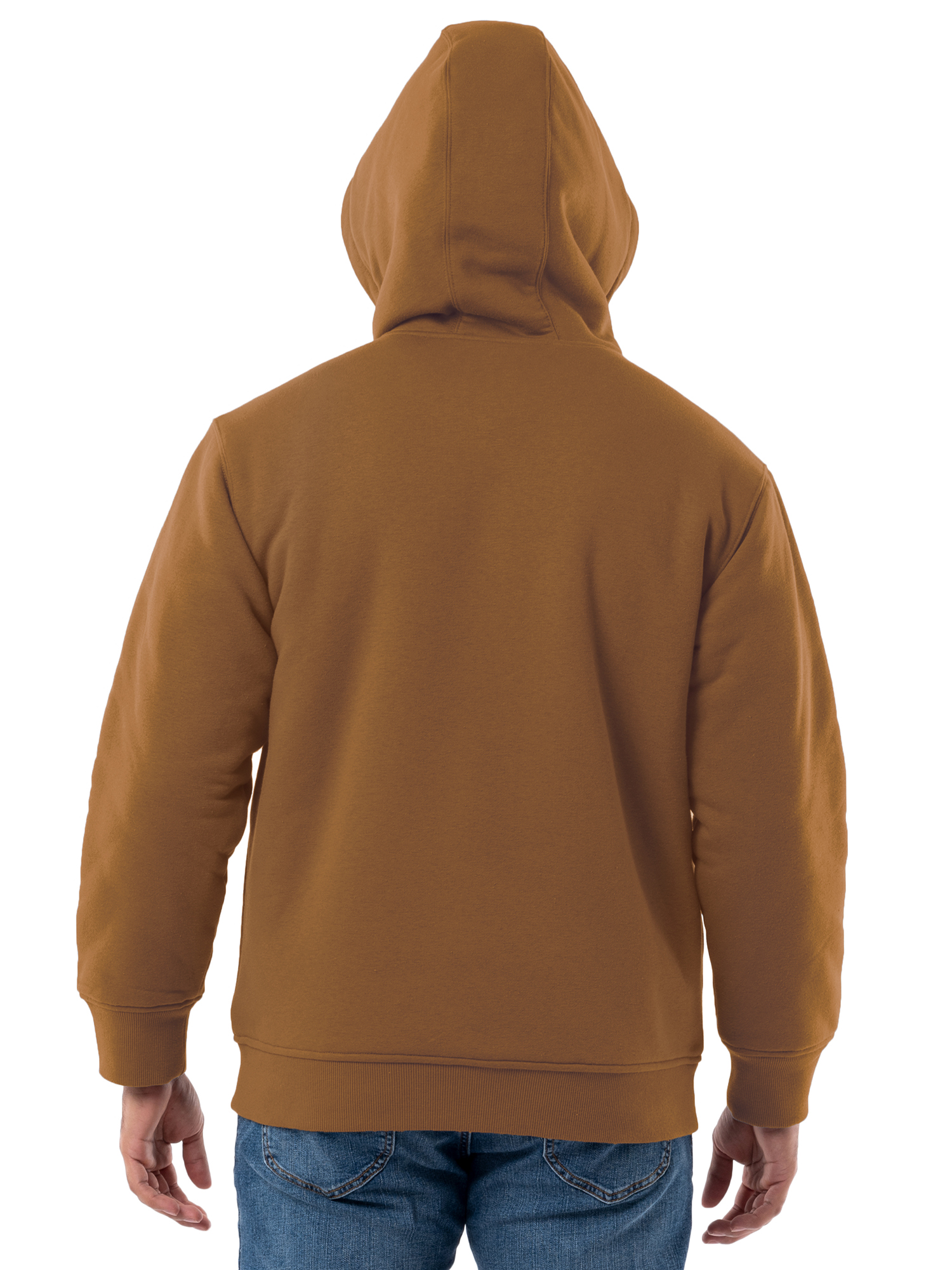 Wrangler Workwear Men's & Big Men's Full Zip Sherpa Lined Hooded Sweatshirt, Sizes S-5XL - image 2 of 8